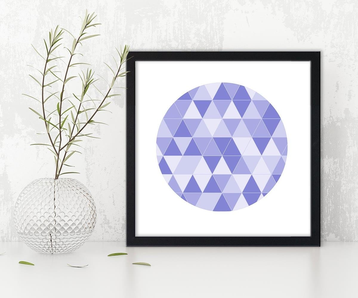 Glezna melnā rāmī - Abstract Circle 7  Home Trends