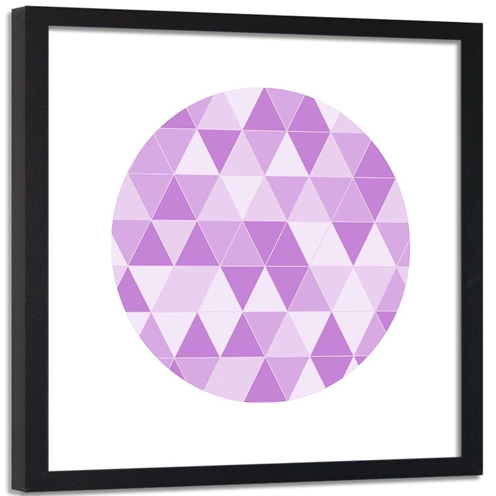 Glezna melnā rāmī - Abstract Circle 8  Home Trends