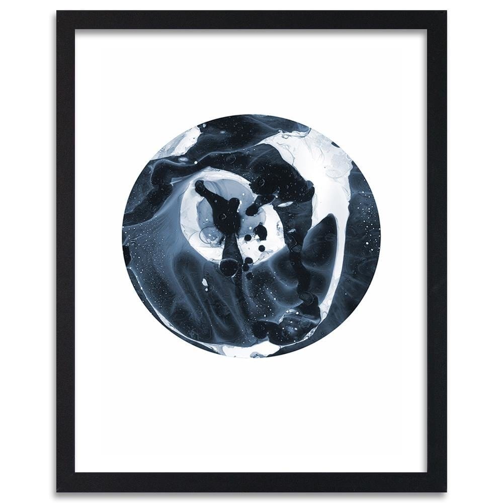 Glezna melnā rāmī - Abstract Circle  Home Trends