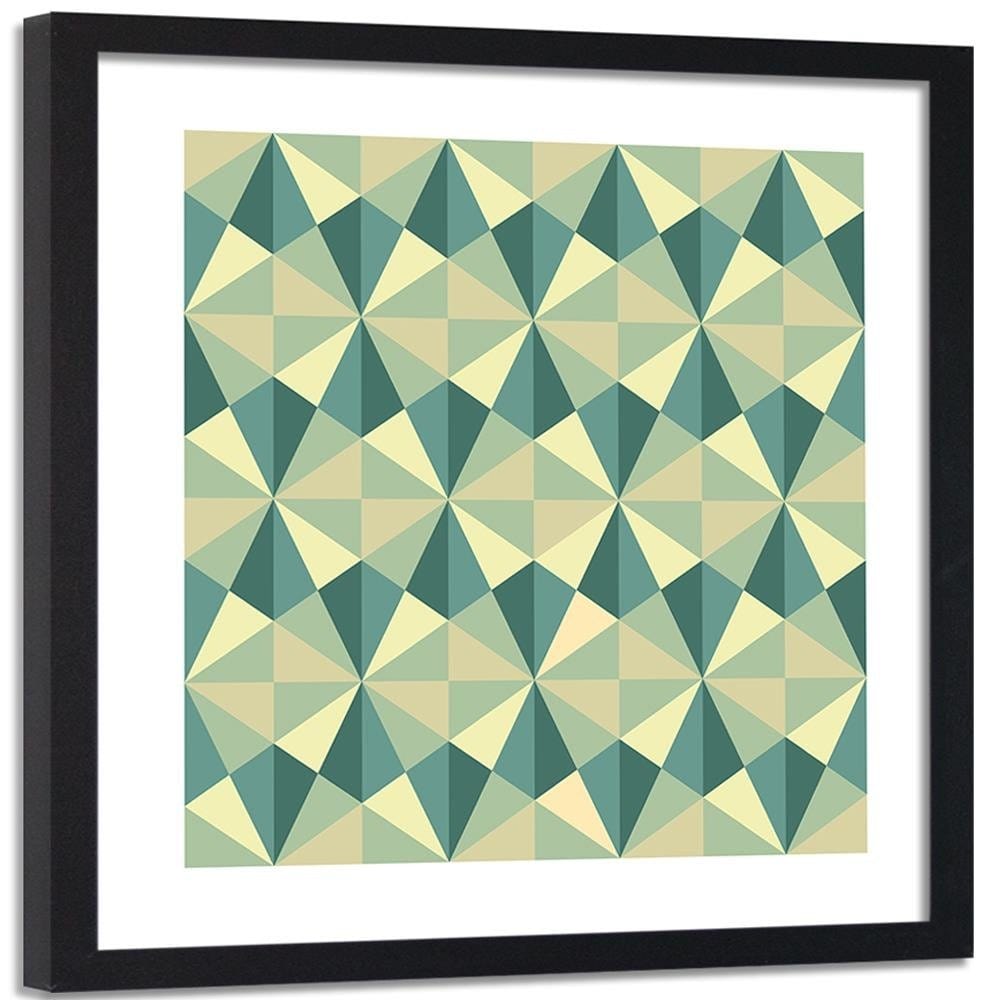 Glezna melnā rāmī - Abstract Forms 1  Home Trends