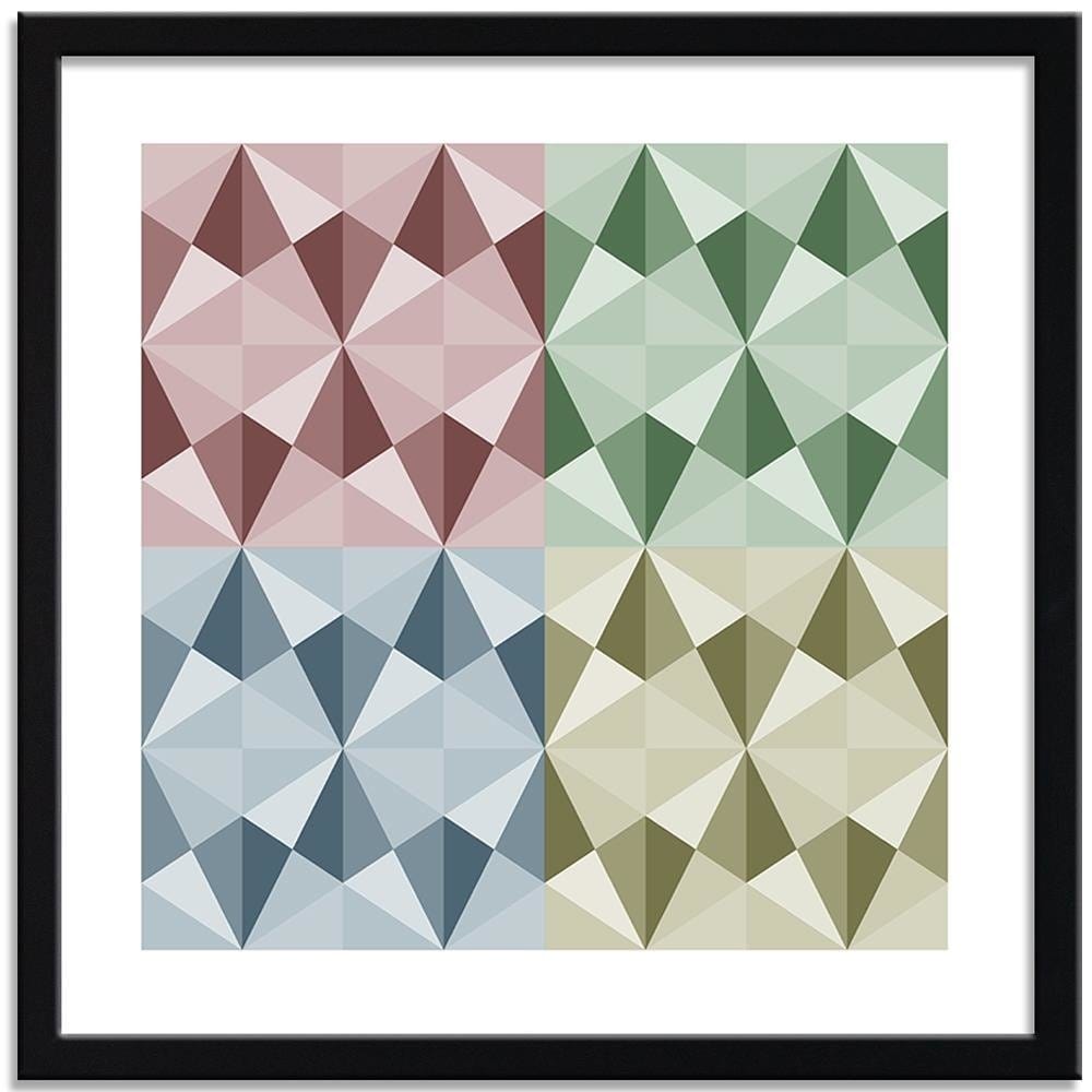 Glezna melnā rāmī - Abstract Forms 2  Home Trends