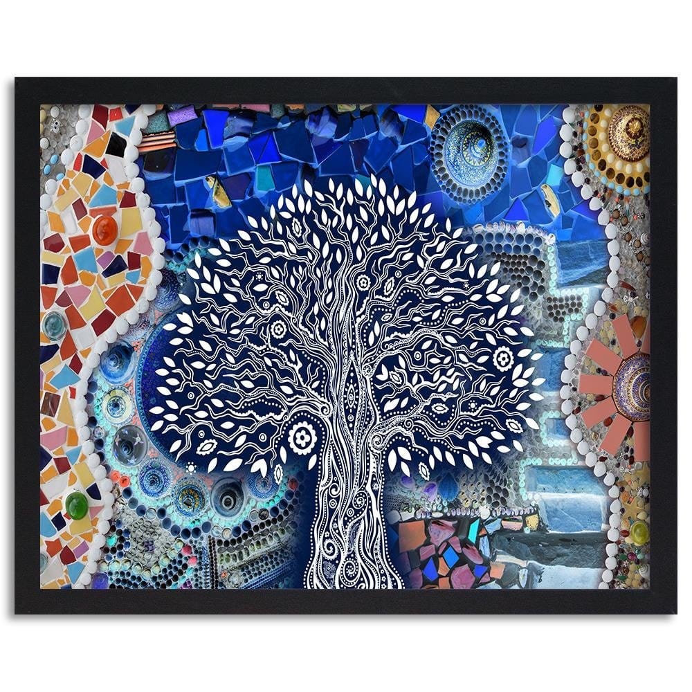 Glezna melnā rāmī - Abstract Tree  Home Trends