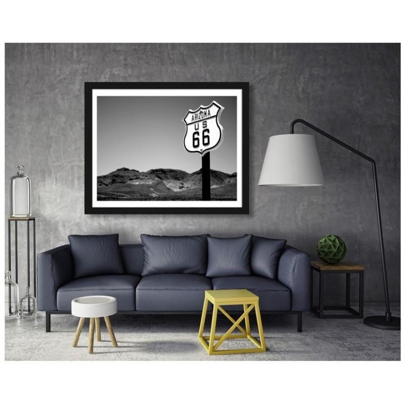 Glezna melnā rāmī - Arizona us 66  Home Trends