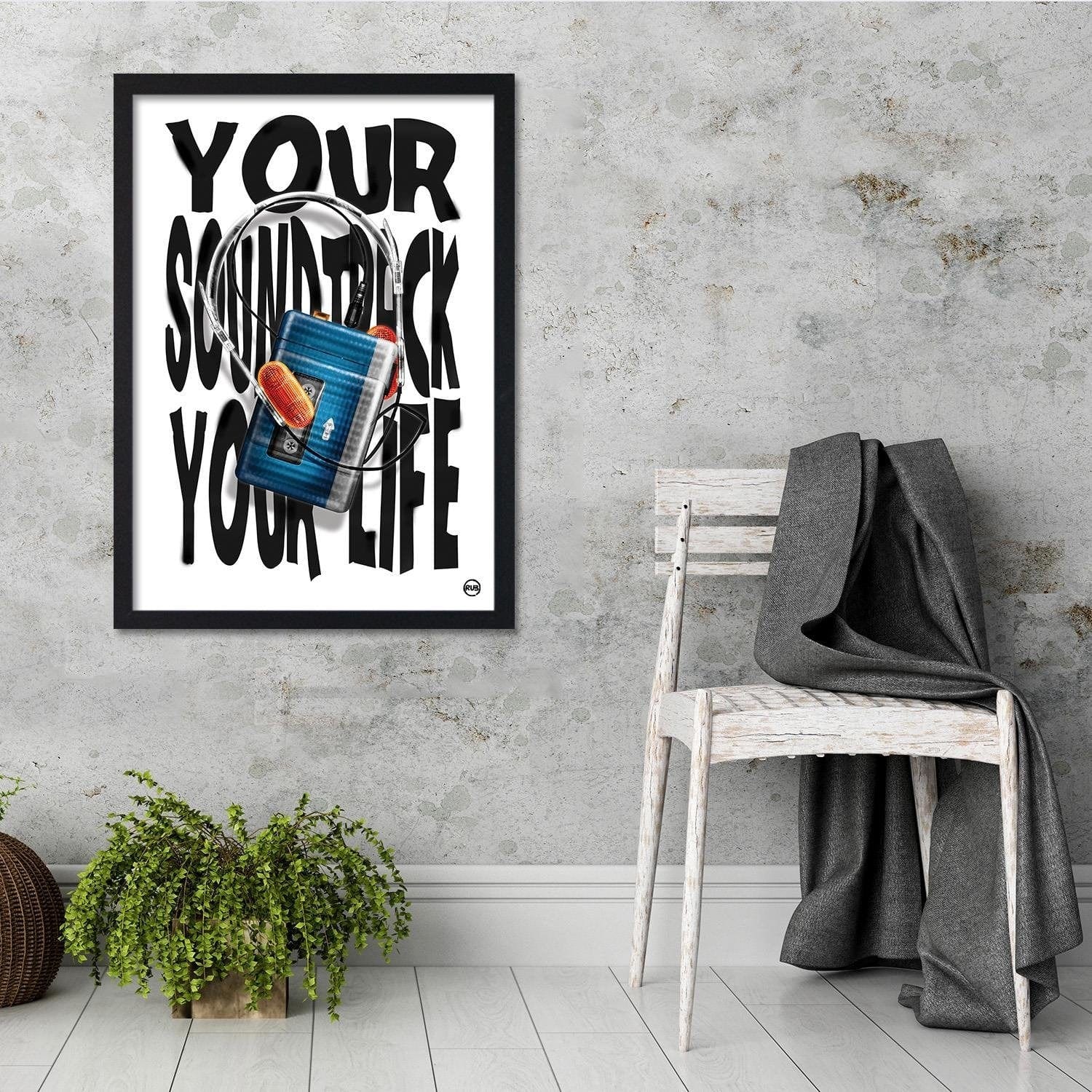 Glezna melnā rāmī - Artwork  Home Trends