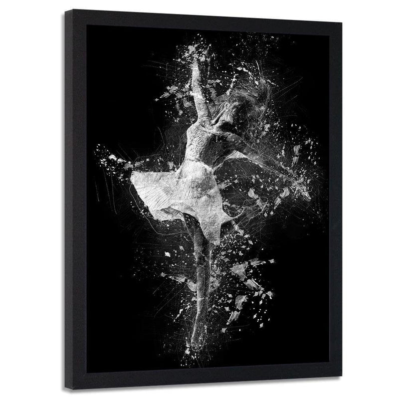 Glezna melnā rāmī - Ballet dancer  Home Trends
