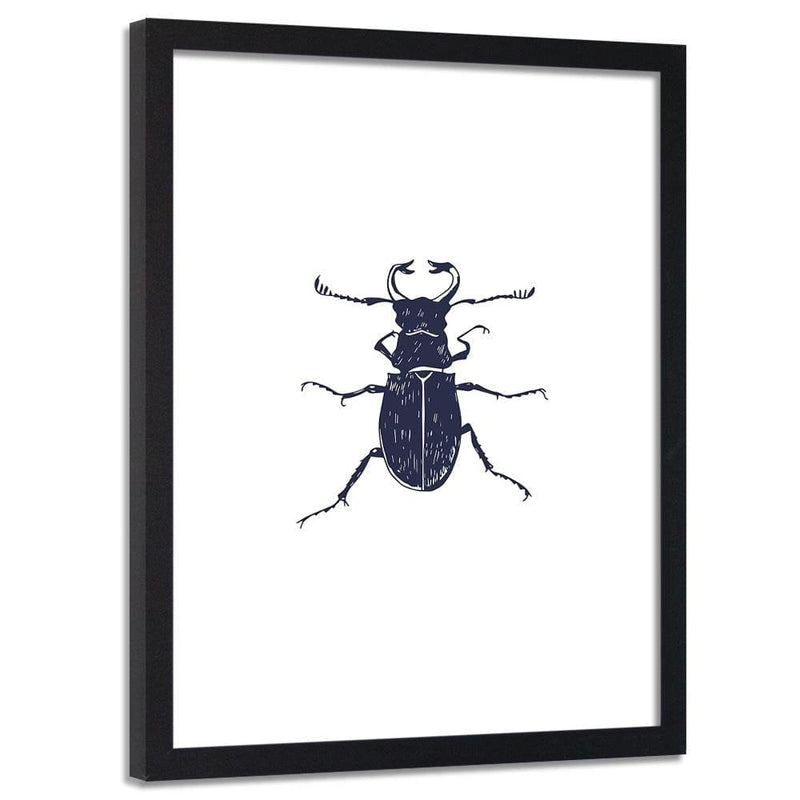 Glezna melnā rāmī - Black Beetle  Home Trends
