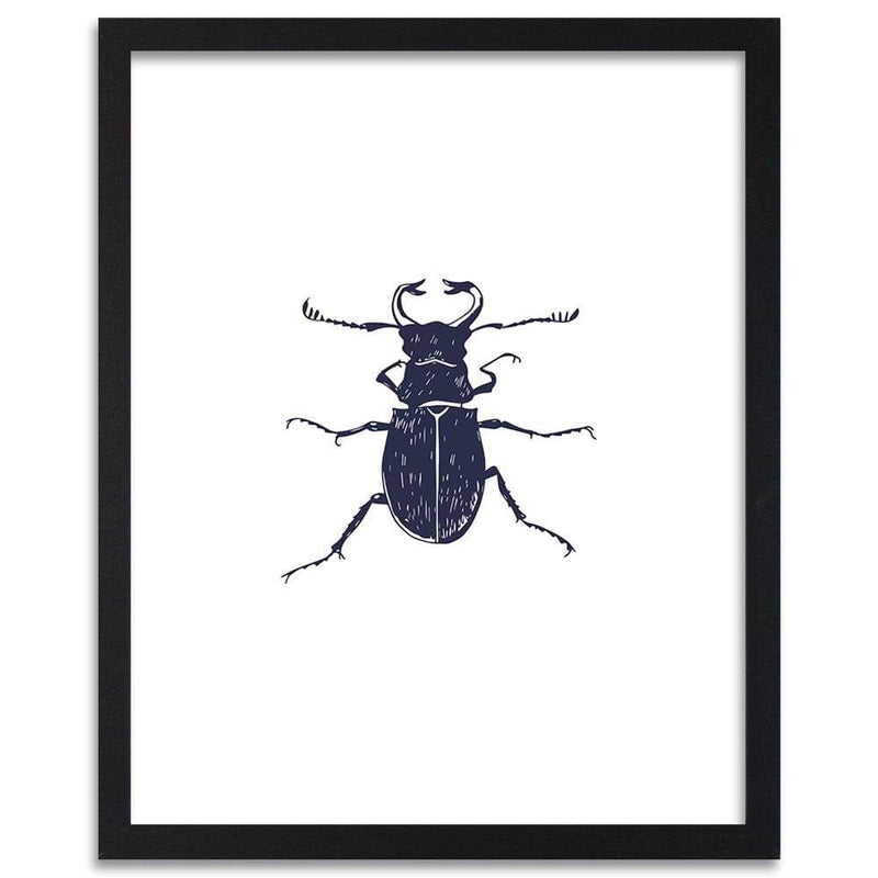 Glezna melnā rāmī - Black Beetle  Home Trends