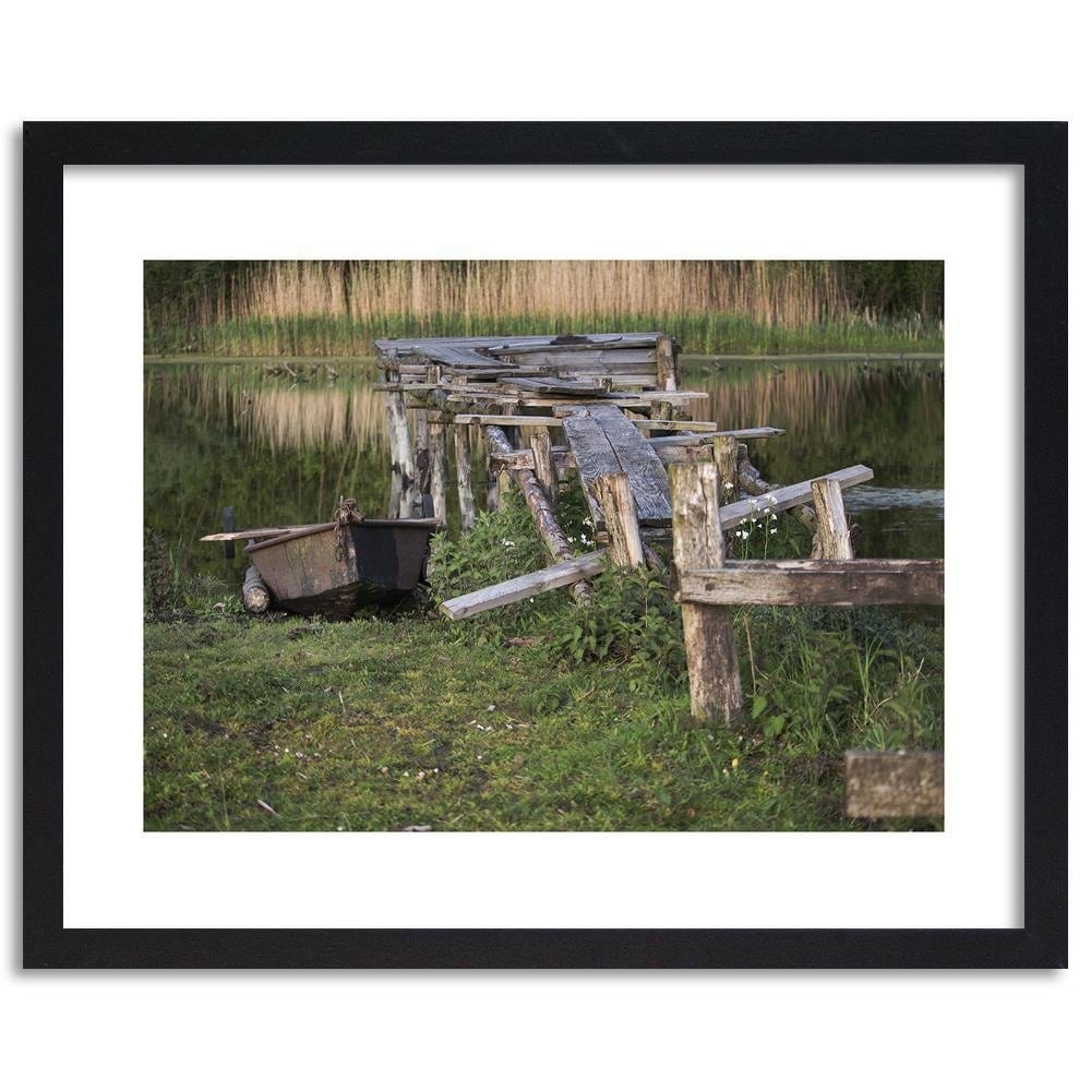 Glezna melnā rāmī - Broken Bridge  Home Trends