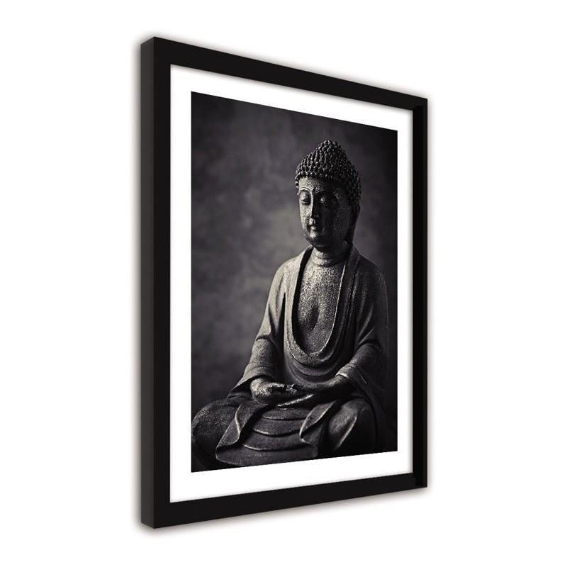 Glezna melnā rāmī - Buddha 3  Home Trends