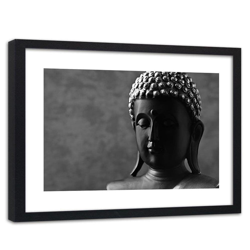 Glezna melnā rāmī - Buddha Figure  Home Trends
