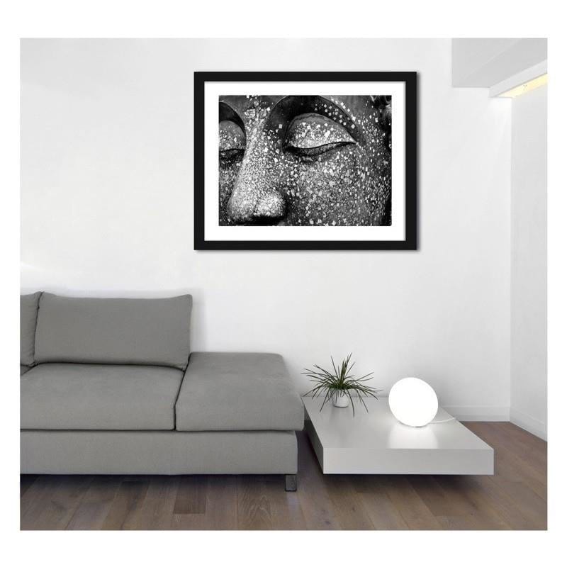 Glezna melnā rāmī - Buddha  Home Trends