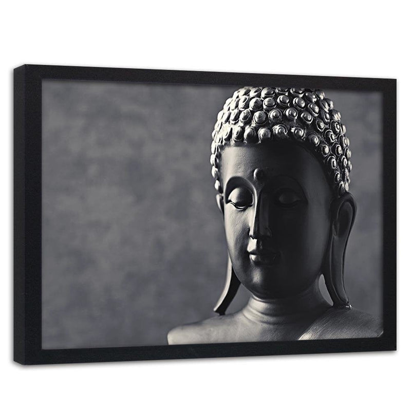 Glezna melnā rāmī - Buddha Statue  Home Trends