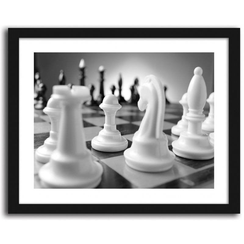 Glezna melnā rāmī - Chess  Home Trends