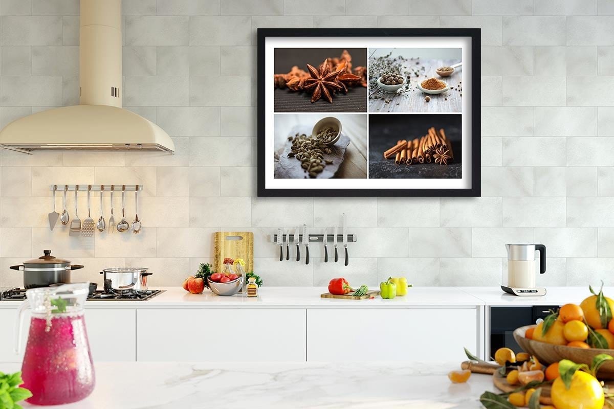 Glezna melnā rāmī - Cinnamon Cardamom Spice  Home Trends