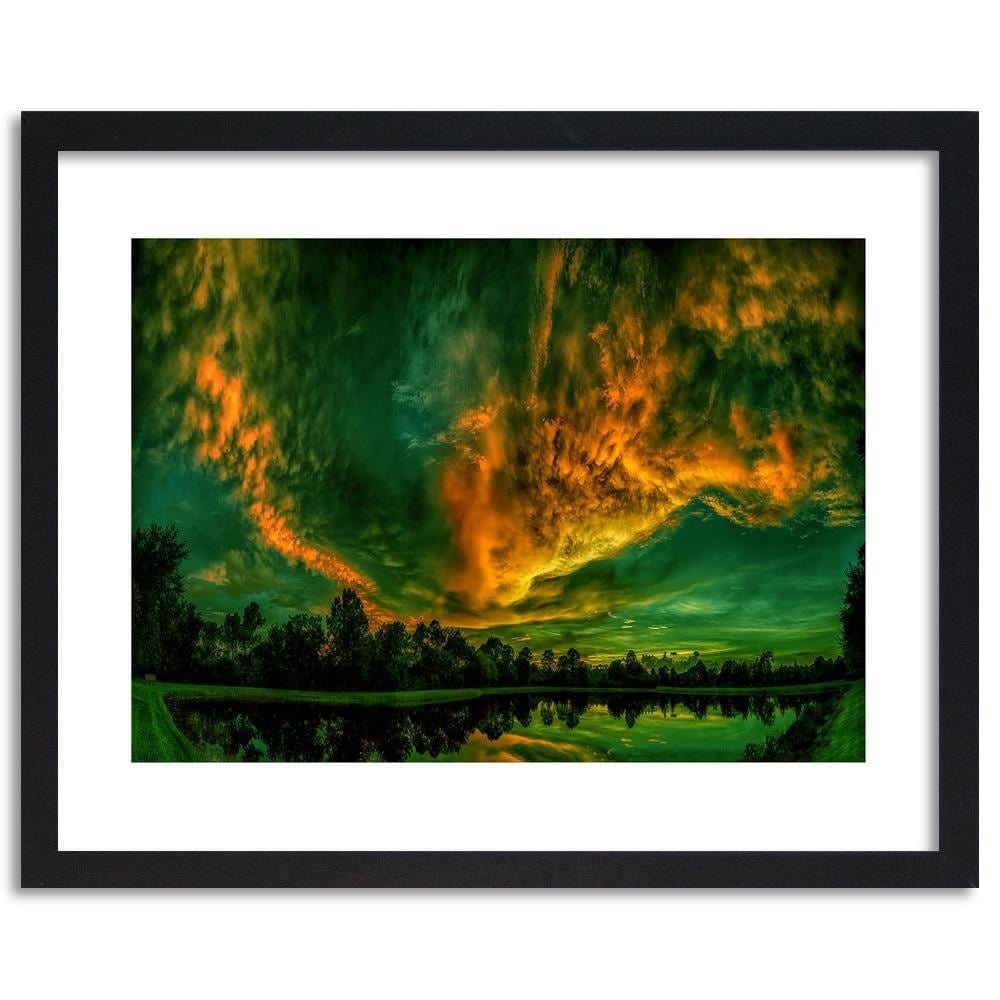 Glezna melnā rāmī - Clouds In The Sky 4  Home Trends