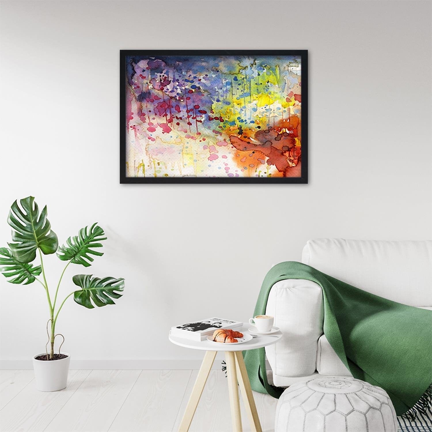 Glezna melnā rāmī - Colourful Abstraction  Home Trends