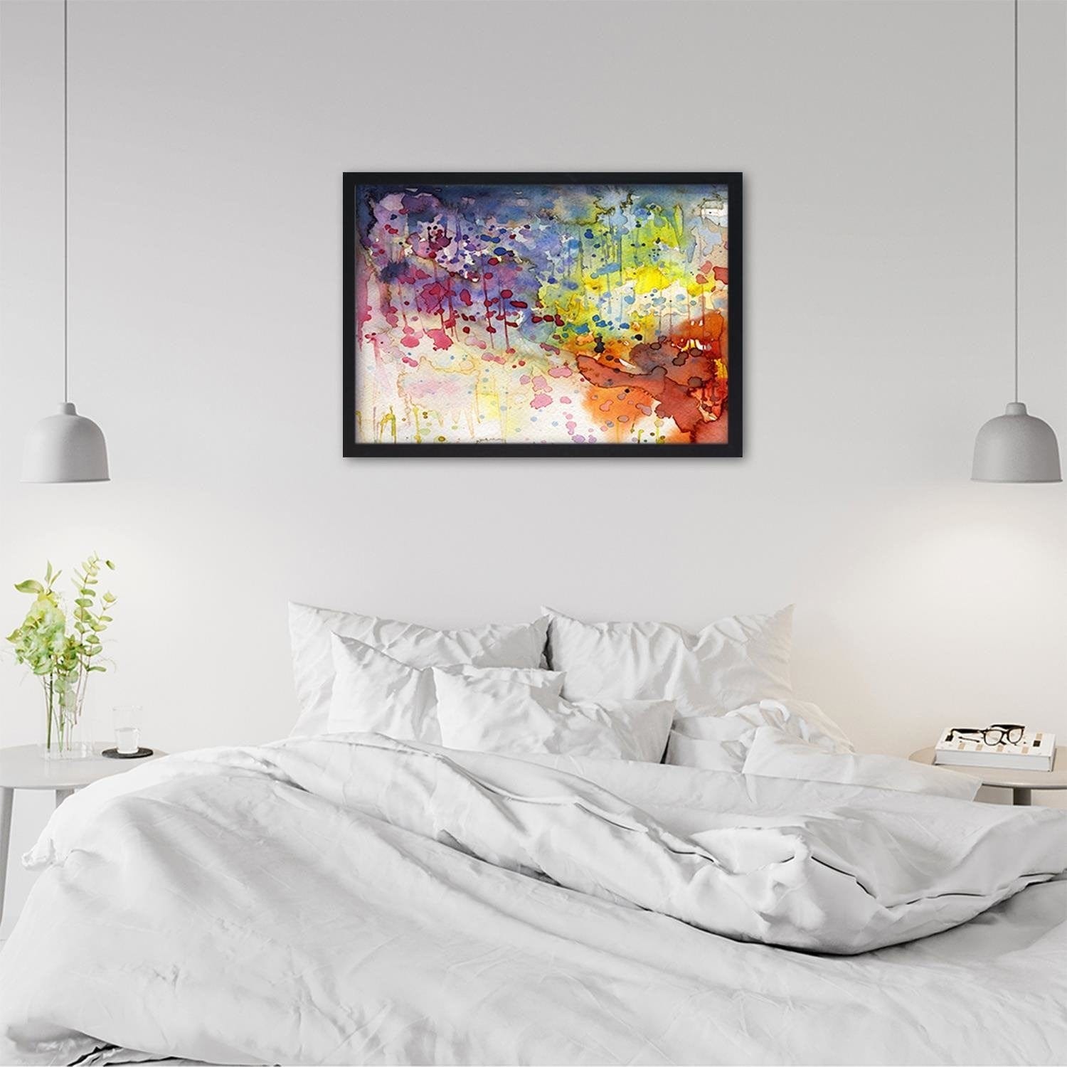 Glezna melnā rāmī - Colourful Abstraction  Home Trends