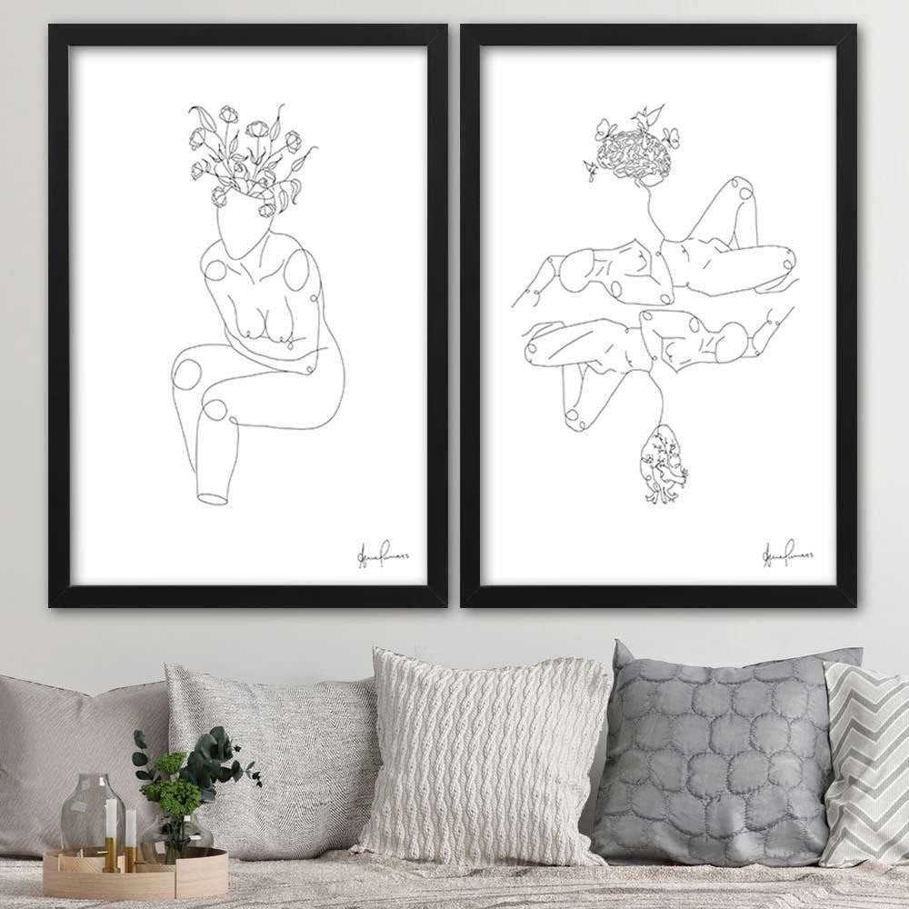 Glezna melnā rāmī - Creative Thinking  Home Trends