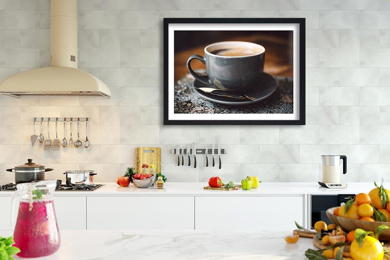 Glezna melnā rāmī - Cup Of Coffee  Home Trends