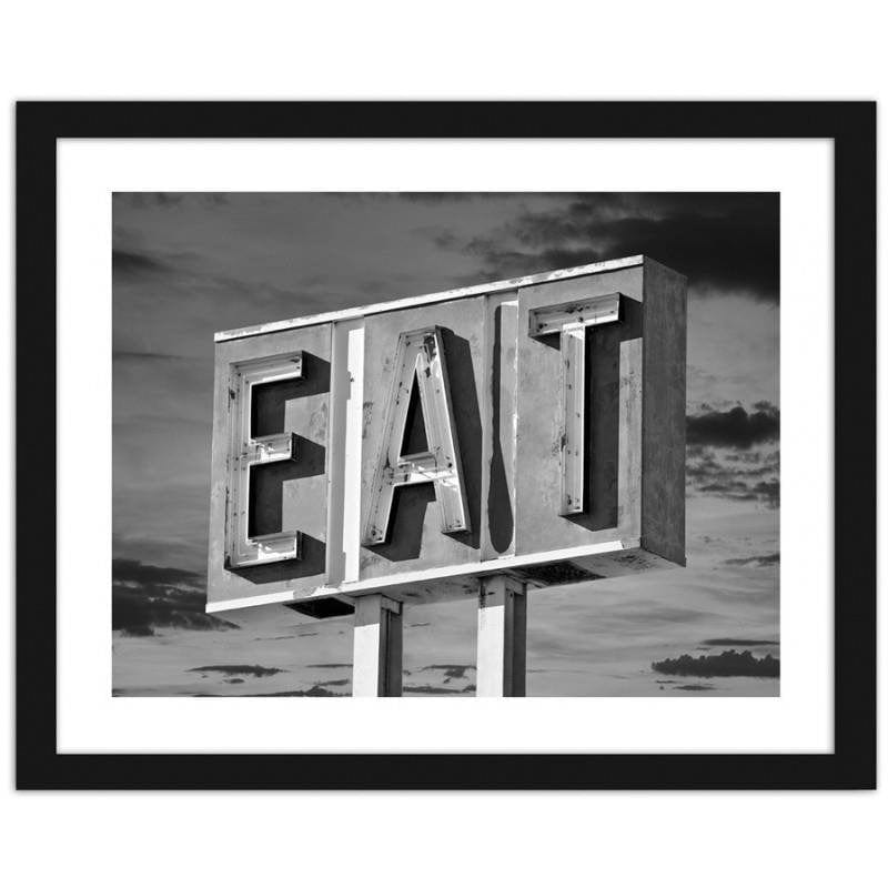 Glezna melnā rāmī - Eat  Home Trends