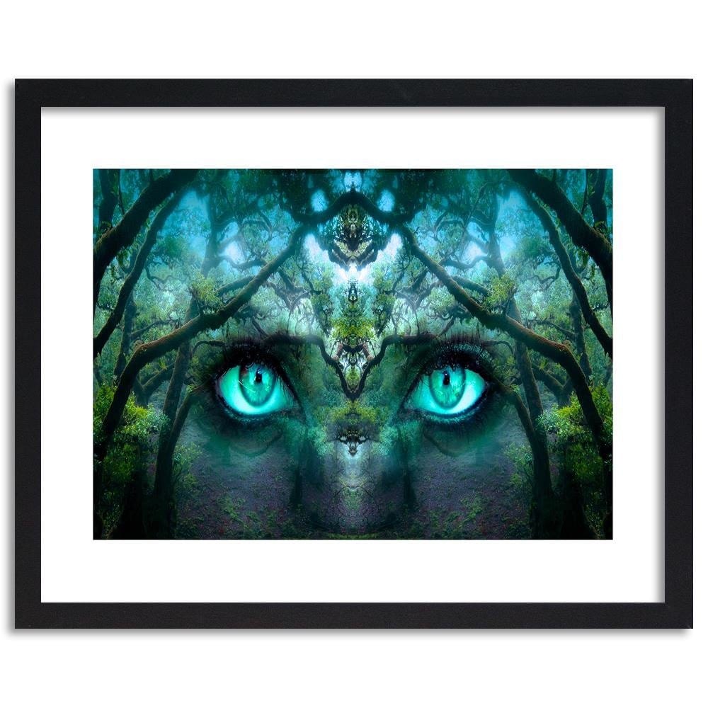 Glezna melnā rāmī - Eyes Among The Branches Of Fantasy  Home Trends