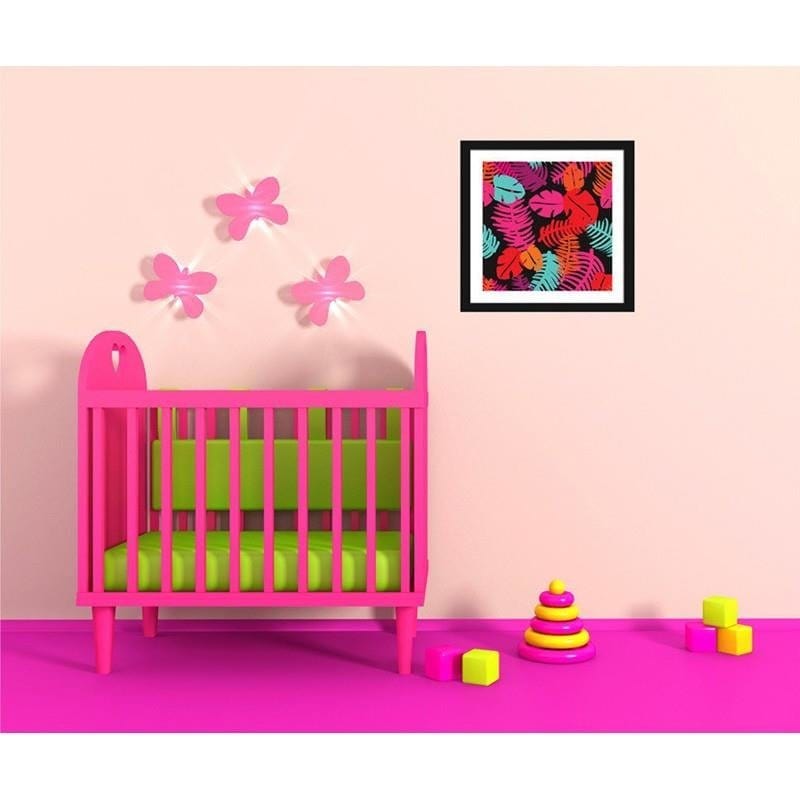 Glezna melnā rāmī - ferns 2  Home Trends