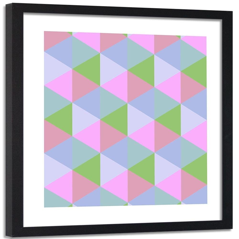 Glezna melnā rāmī - Geometric Forms 2  Home Trends