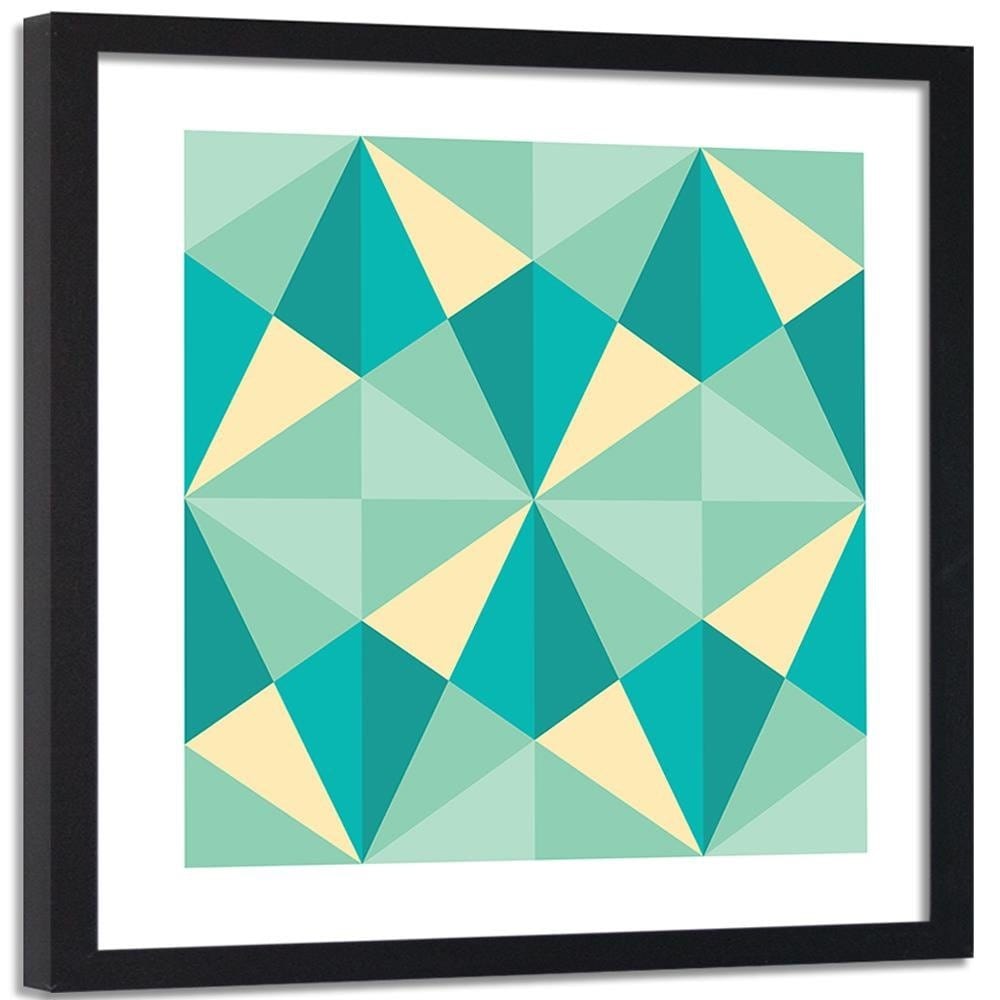 Glezna melnā rāmī - Geometric Pattern 1  Home Trends