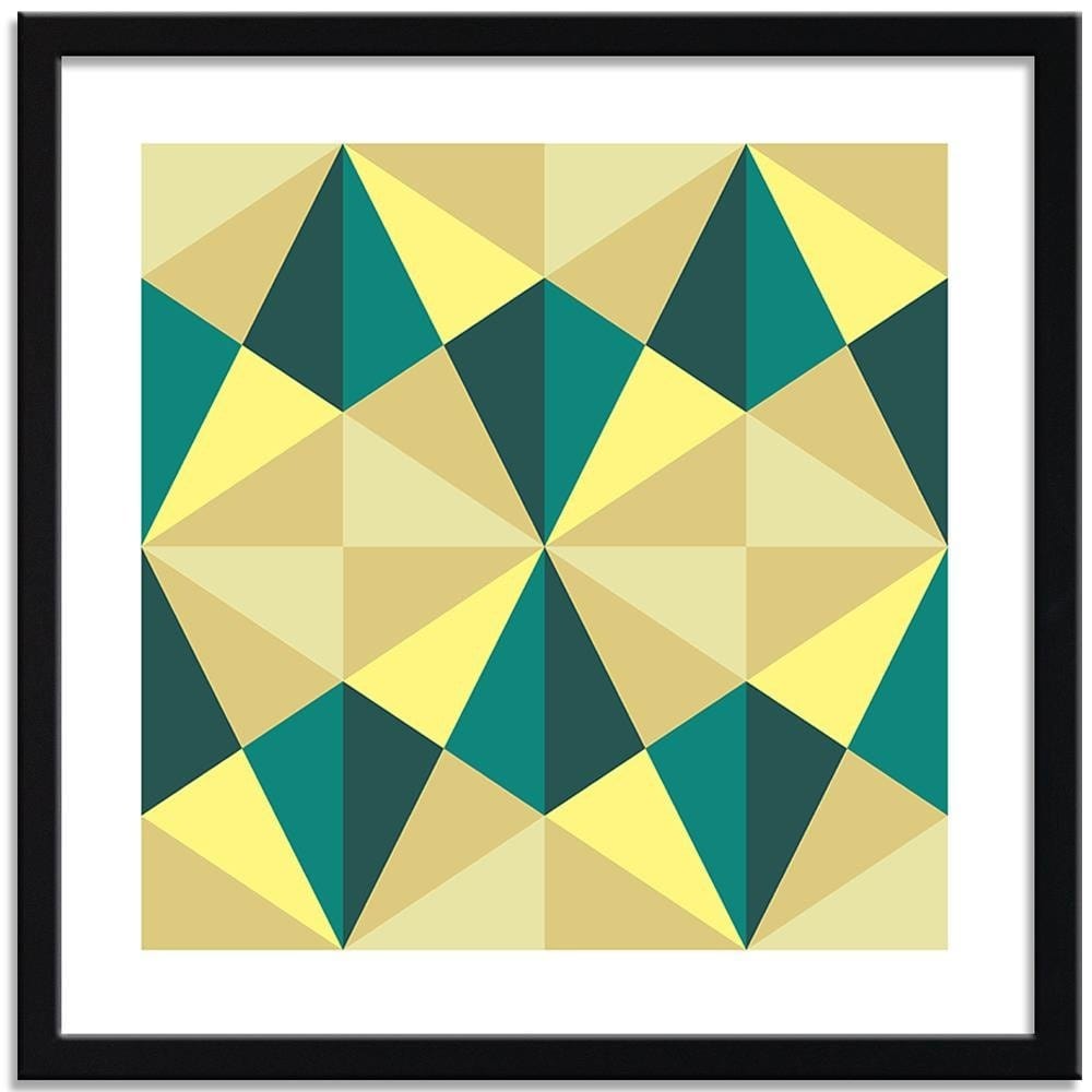 Glezna melnā rāmī - Geometric Pattern 2  Home Trends