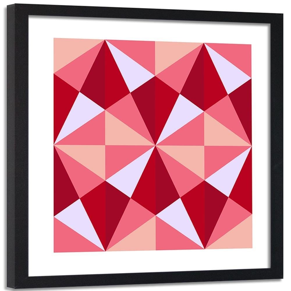 Glezna melnā rāmī - Geometric Pattern 3  Home Trends