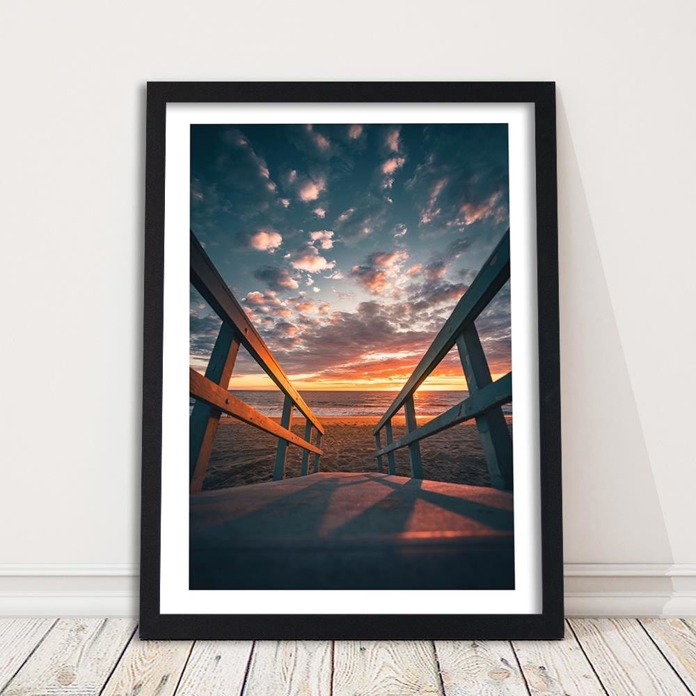 Glezna melnā rāmī - Going To The Beach  Home Trends