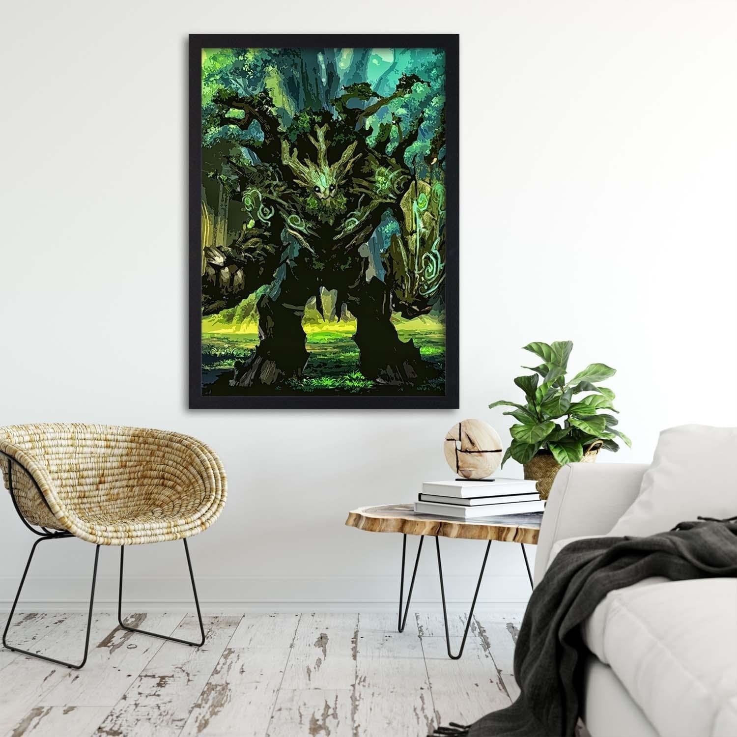 Glezna melnā rāmī - Guardian Of The Forest  Home Trends