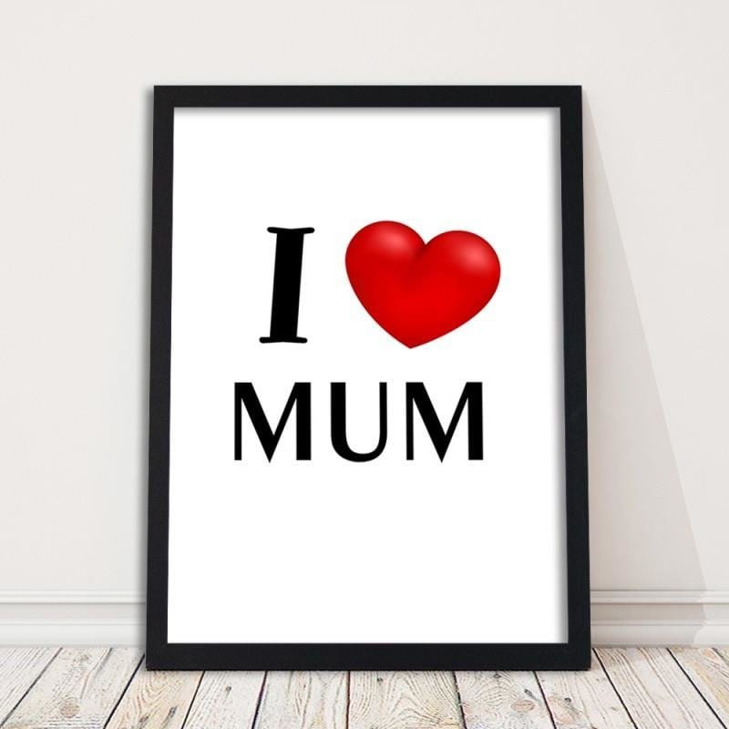 Glezna melnā rāmī - I love mummy  Home Trends