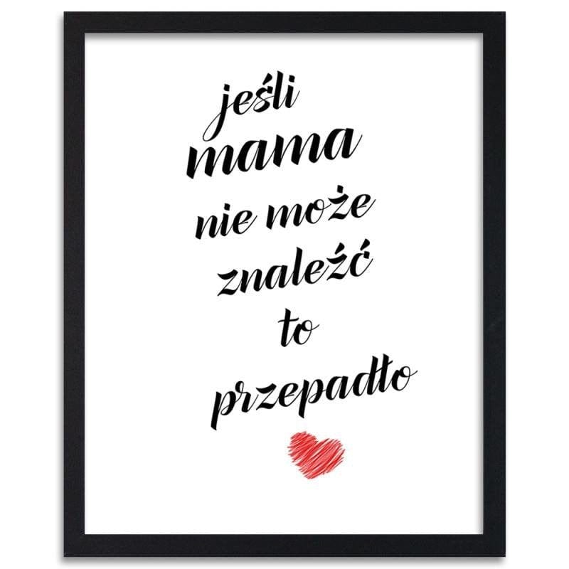 Glezna melnā rāmī - If Mom can't find  Home Trends