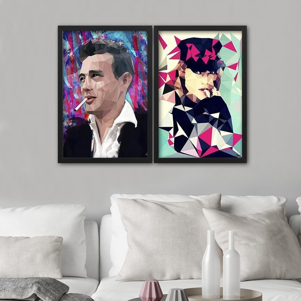 Glezna melnā rāmī - James Dean  Home Trends