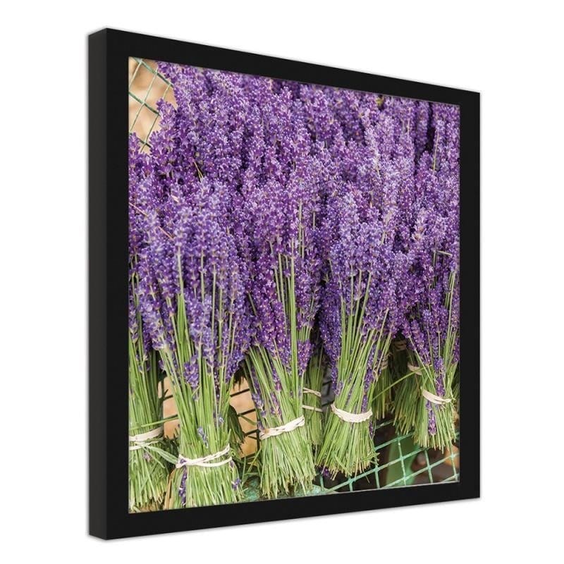 Glezna melnā rāmī - Lavender bouquets  Home Trends