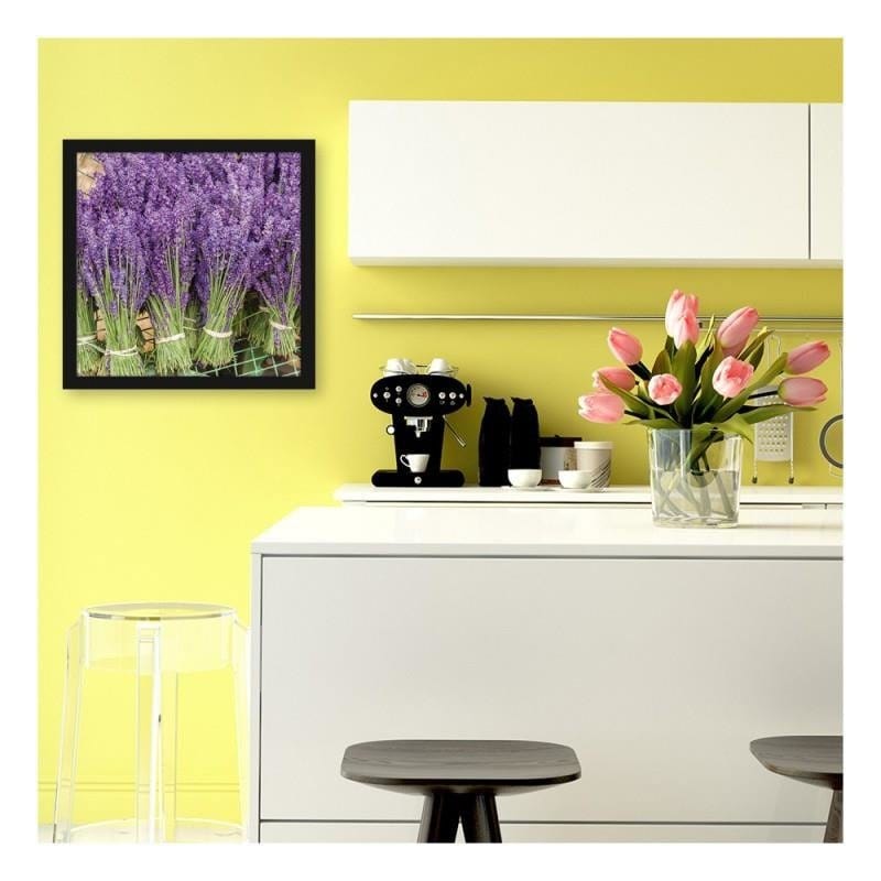 Glezna melnā rāmī - Lavender bouquets  Home Trends