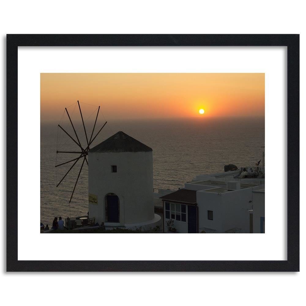 Glezna melnā rāmī - Lighthouse At Sunset  Home Trends