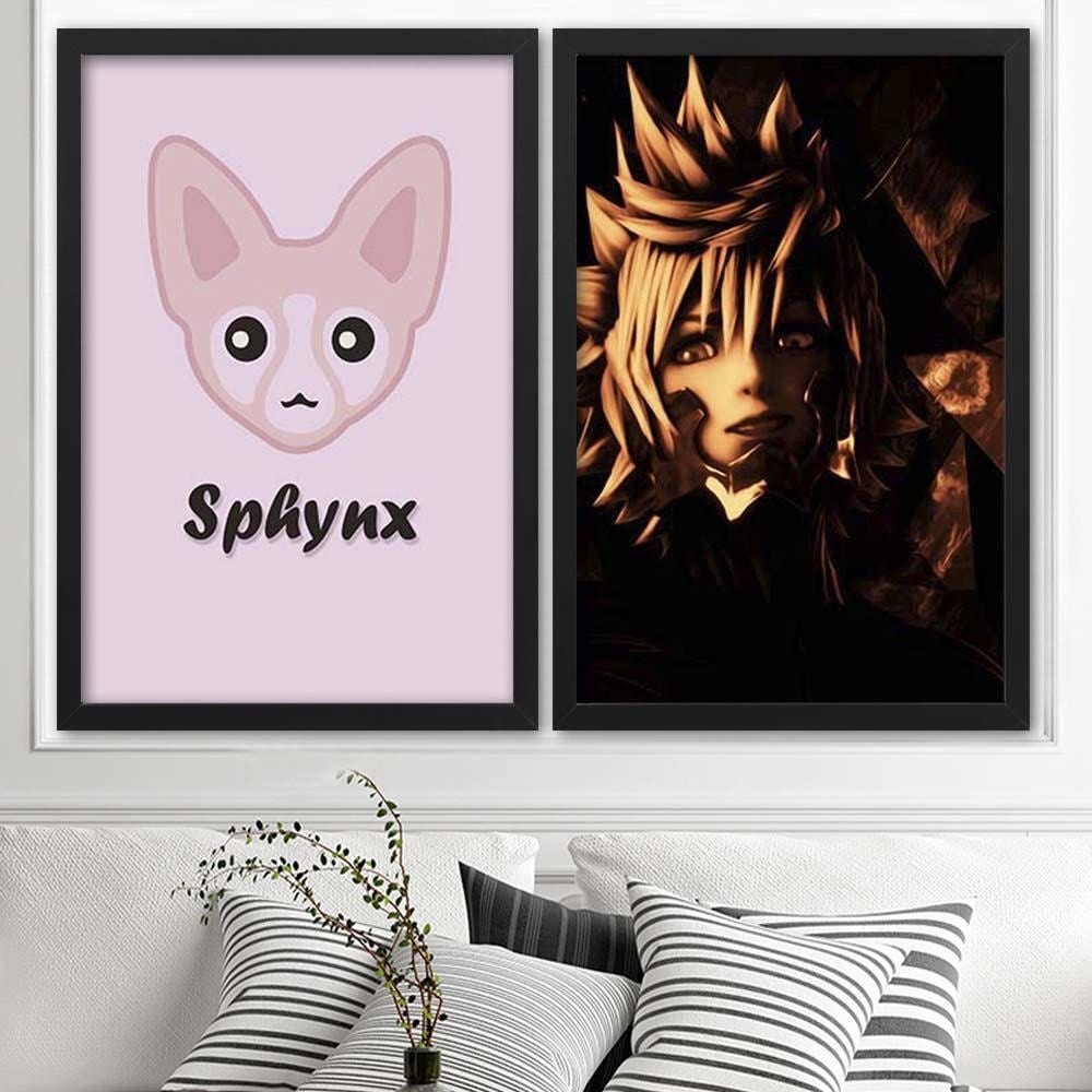 Glezna melnā rāmī - Manga Boy  Home Trends