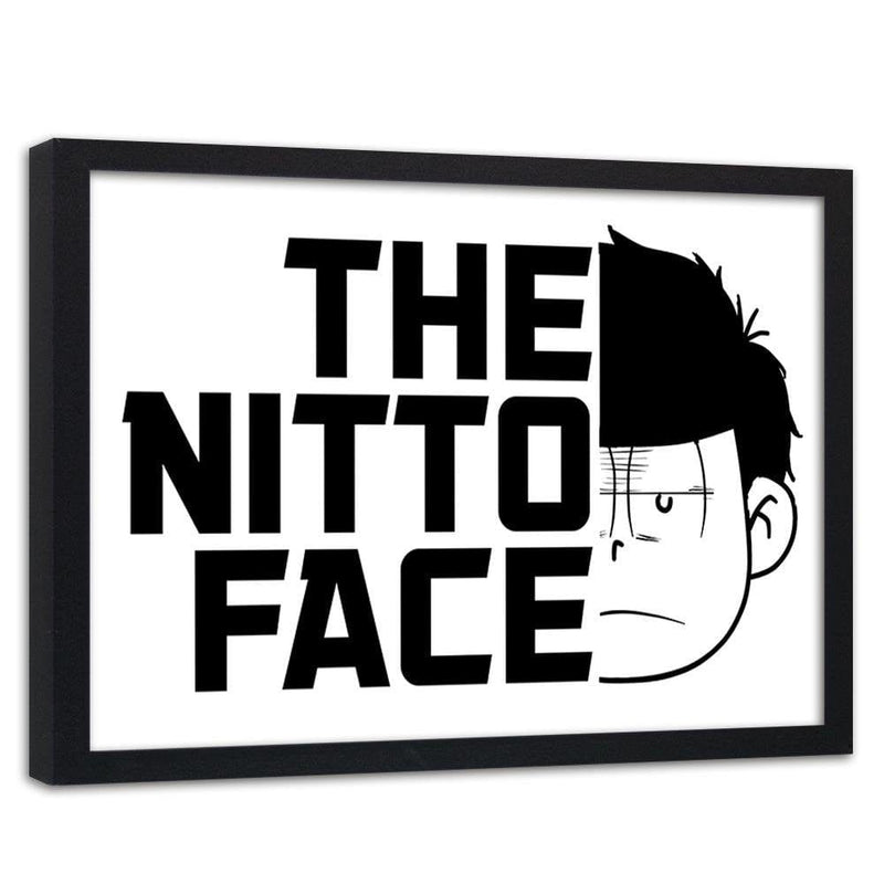 Glezna melnā rāmī - Manga Nitto Face  Home Trends