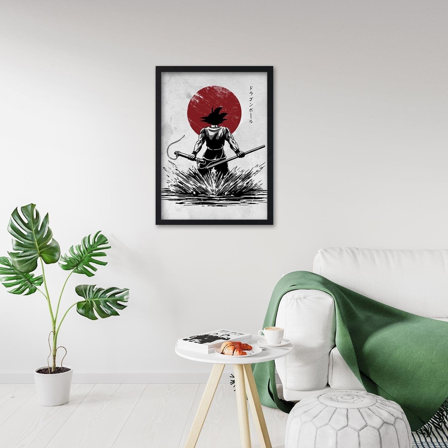 Glezna melnā rāmī - Manga Warrior  Home Trends