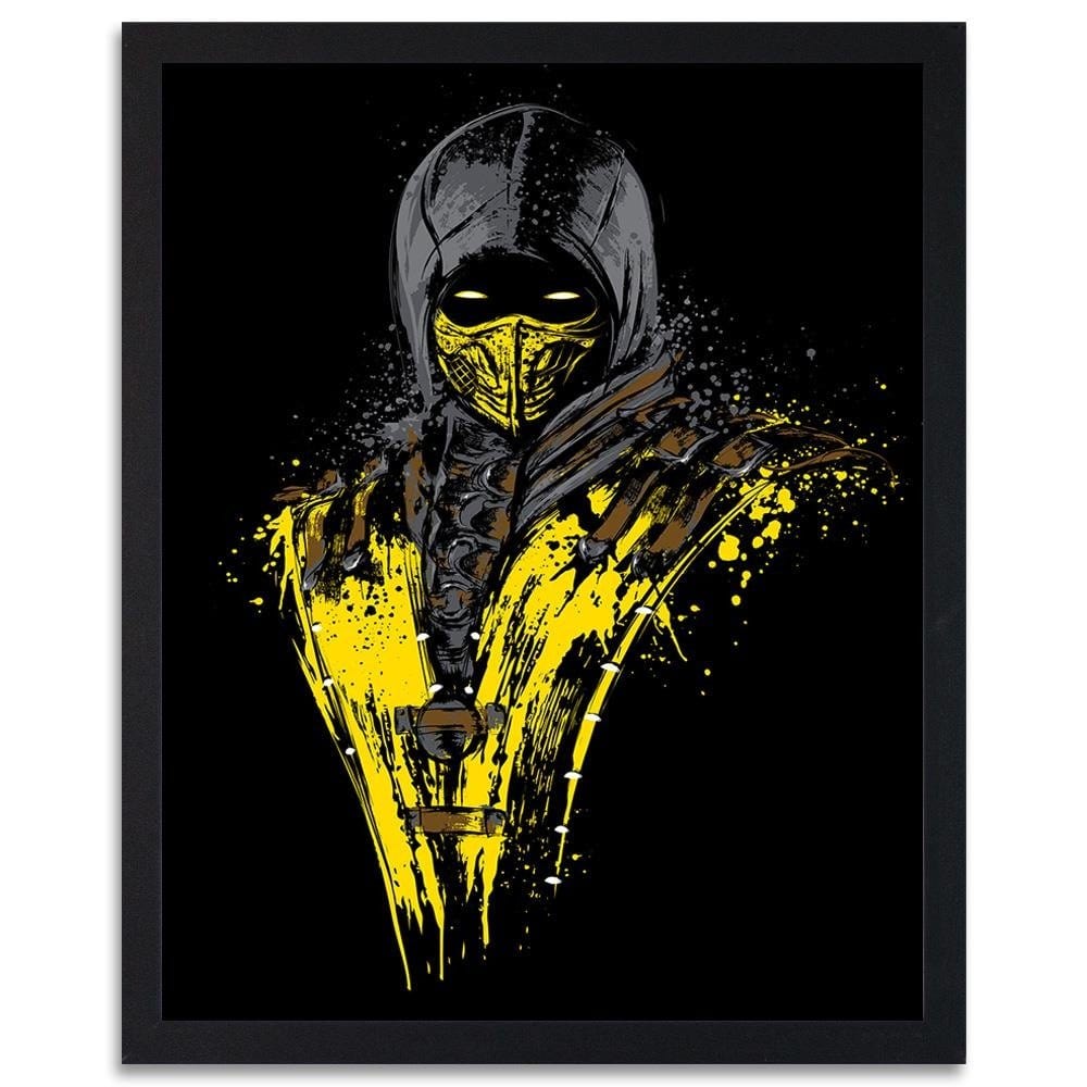 Glezna melnā rāmī - Mortal Fire Yellow  Home Trends
