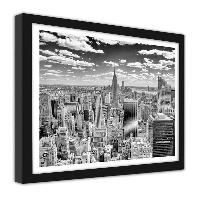 Glezna melnā rāmī - New York panorama  Home Trends