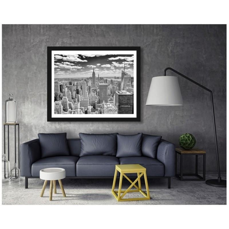 Glezna melnā rāmī - New York panorama  Home Trends
