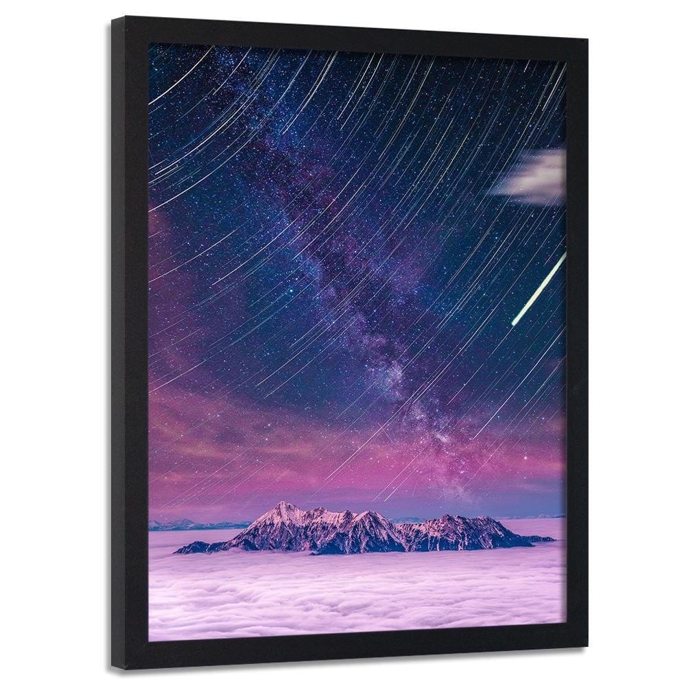 Glezna melnā rāmī - Night Shooting Stars  Home Trends