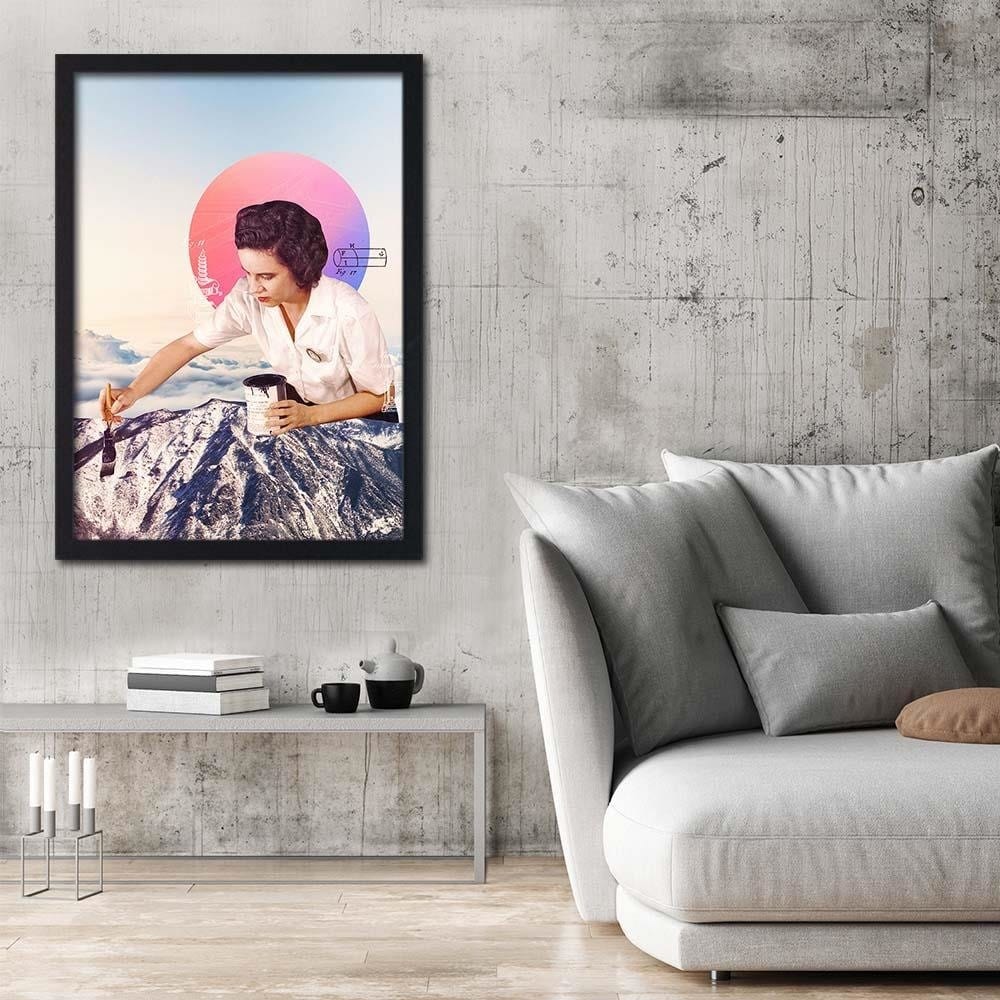 Glezna melnā rāmī - Painted Peaks  Home Trends