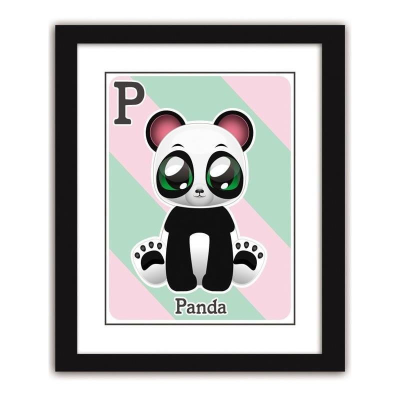 Glezna melnā rāmī - Panda  Home Trends