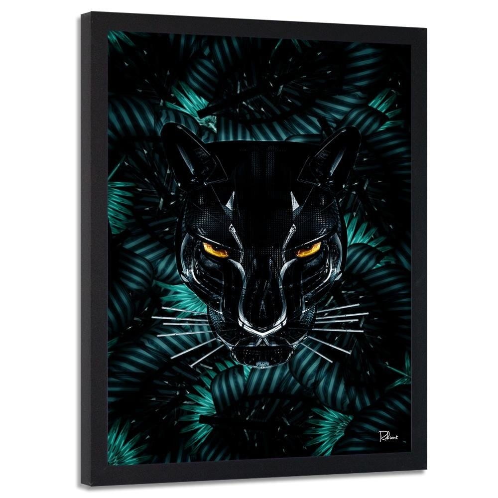 Glezna melnā rāmī - Panther Modern Black  Home Trends