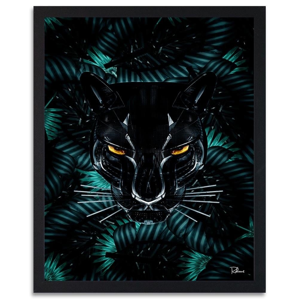 Glezna melnā rāmī - Panther Modern Black  Home Trends