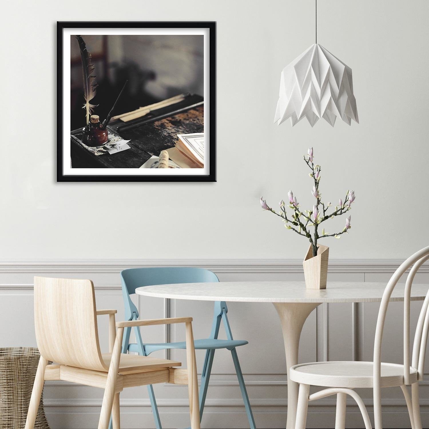 Glezna melnā rāmī - Pen And Inkwell  Home Trends